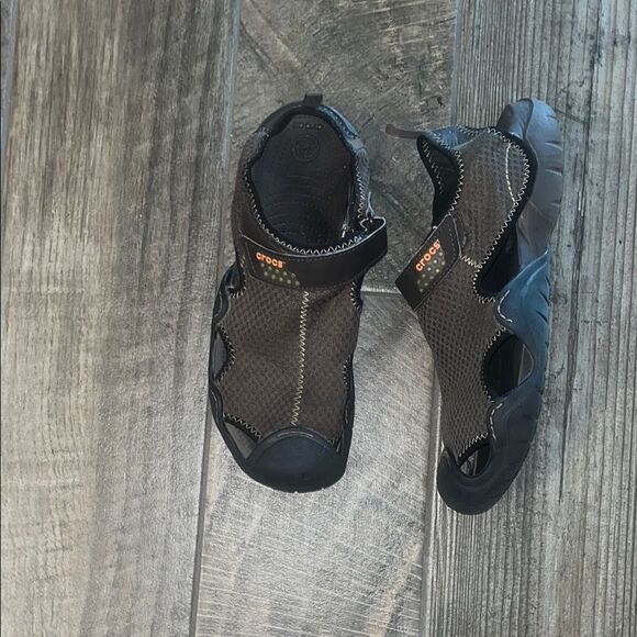 CROCS Other - CROCS Brown Sandals with Adjustable Straps and Rugged Soles